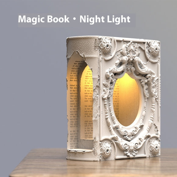 Lámpara de Mesa Libro Mágico - Decoración Elegante para Dormitorio
