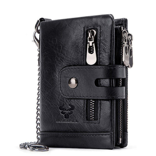 Billetera Retro de Cuero para Hombre con Múltiples Tarjetas y Protección RFID - Image 10