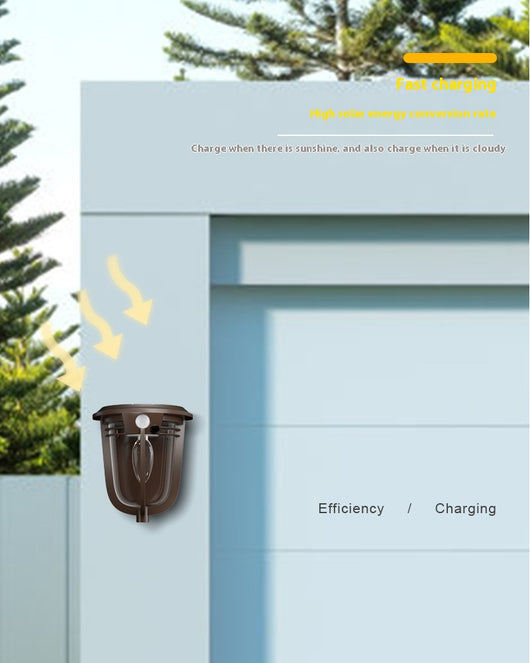 Lámpara Solar de Pared Estilo Europeo Retro para Patios y Jardines - Image 11