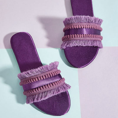 Sandalias Planas Extragrandes para Mujer con Borlas - Comodidad de Verano - Image 9