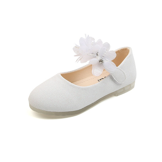 Zapatillas de Danza Infantil con Cristales y Flores - Diseño Elegante de Una Capa - Image 7