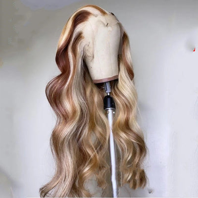 Peluca de Cabello Humano Rubio Castaño Nabea Uty - Image 3