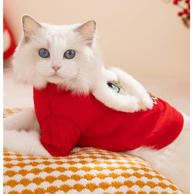 Suéter Navideño para Gatos y Mascotas - Abrigo Tejido Cálido para Invierno - Image 9