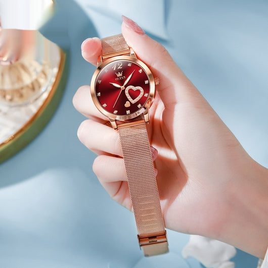 Reloj Elegante para Mujer con Correa Mesh Personalizable - Image 9