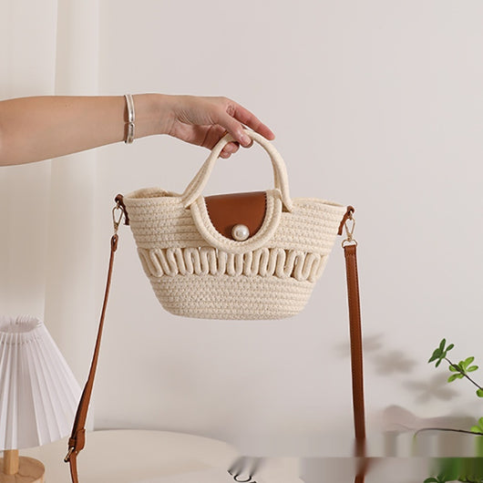 Bolso Crossbody Tejido Calado a Juego para Mujer - Image 3