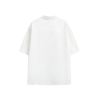 Camisa Suelta Unisex con Diseño de Corbata Pintada a Mano - Marca de Moda Japonesa - Image 5