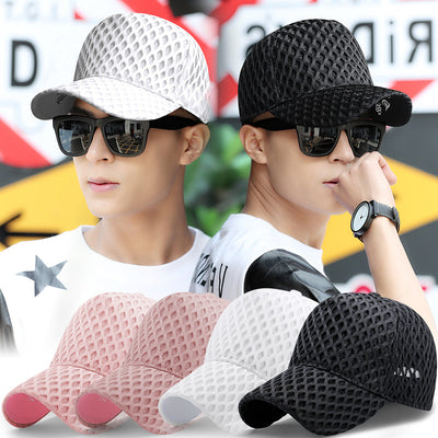 Gorra de Verano con Lengüeta Larga y Malla Transpirable para Hombre