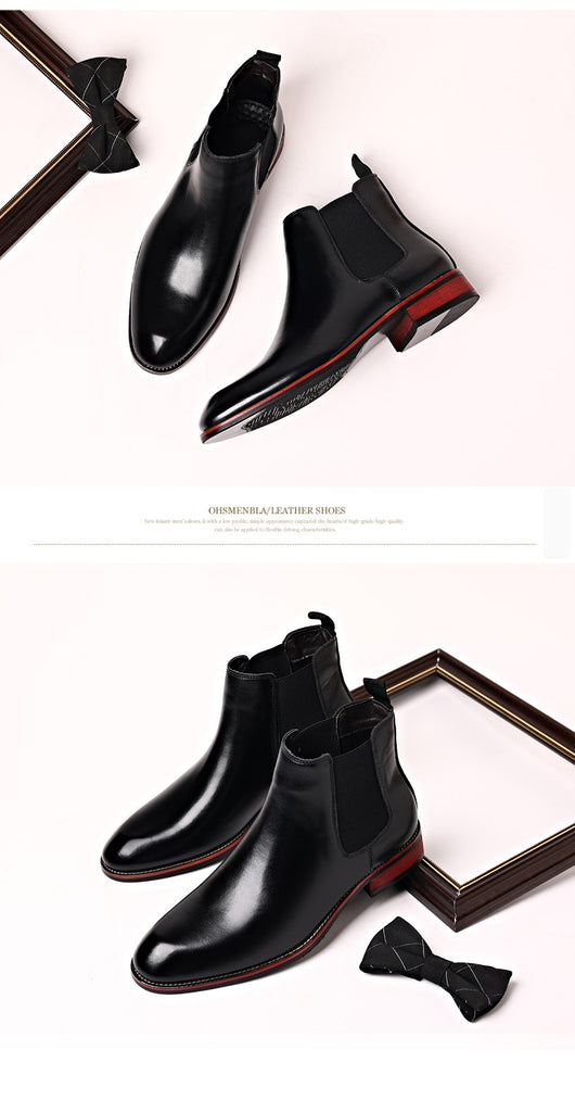 Botas Chelsea para Hombre Otoño Respirables Punta Afilada - Image 14