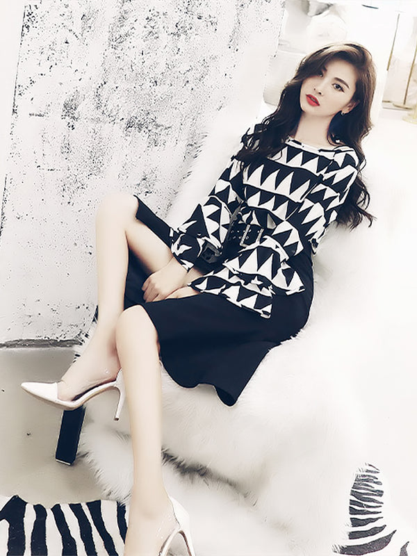 Traje Ejecutivo Dos Piezas Falda Midi Estilo Western