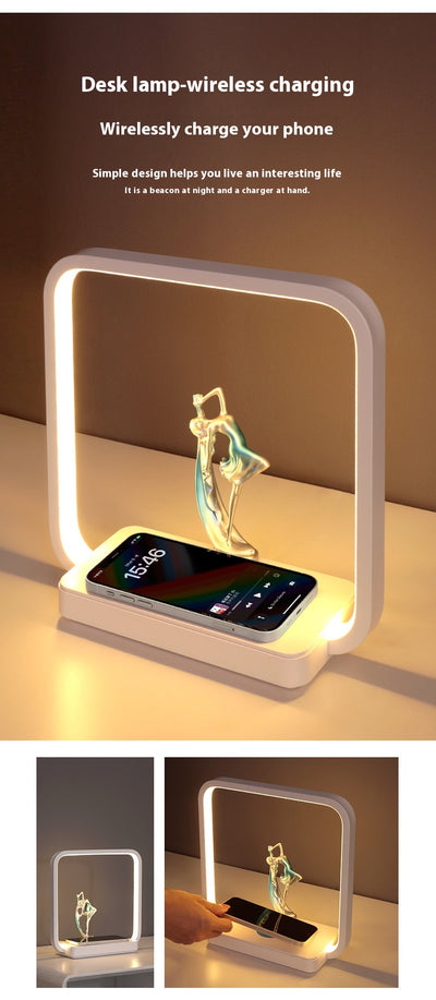 Lámpara Ambiental 2 en 1 con Cargador Inalámbrico para Celular - Image 8