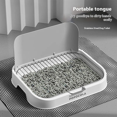 Orinal de Acero Inoxidable para Perros Pequeños - Image 9
