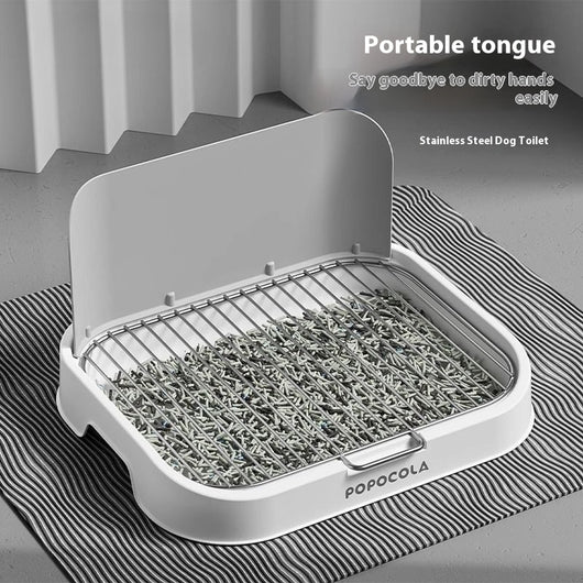 Orinal de Acero Inoxidable para Perros Pequeños - Image 9
