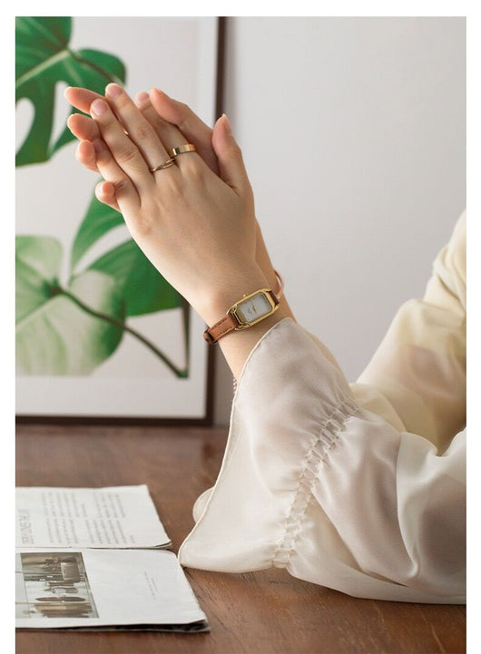 Reloj de Pulsera Cuadrado Retro Minimalista para Mujer - Image 11