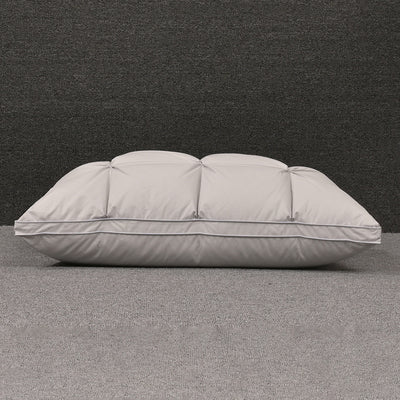 Almohada de Plumón de Ganso Blanco con Funda de Algodón para Dormir Profundo - Image 4
