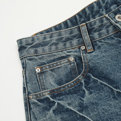 Pantalones Vaqueros Blancos Lavados Estilo Punk para Hombre - Image 3