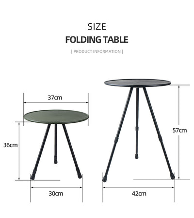 Mesa Plegable Redonda Portátil para Camping y Picnic - Image 12