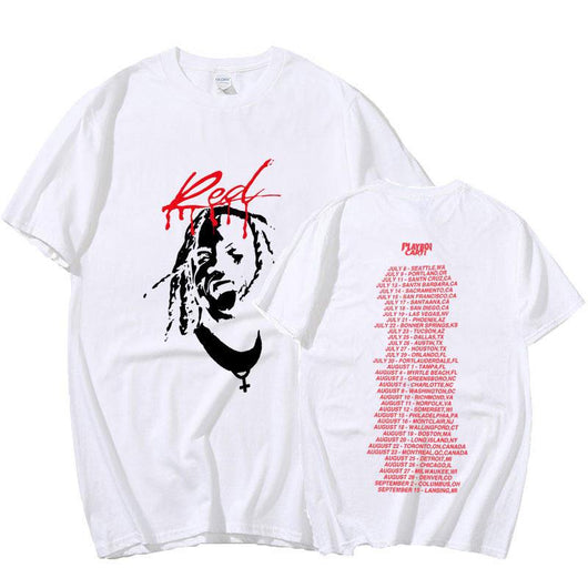 Playera Roja Estampada para Hombre - Image 3