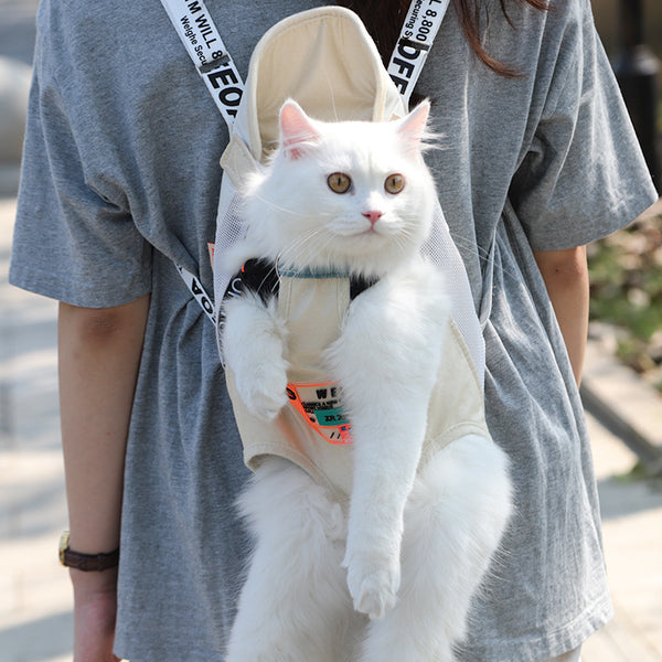 Mochila Transportadora para Gatos - Portátil y Cómoda