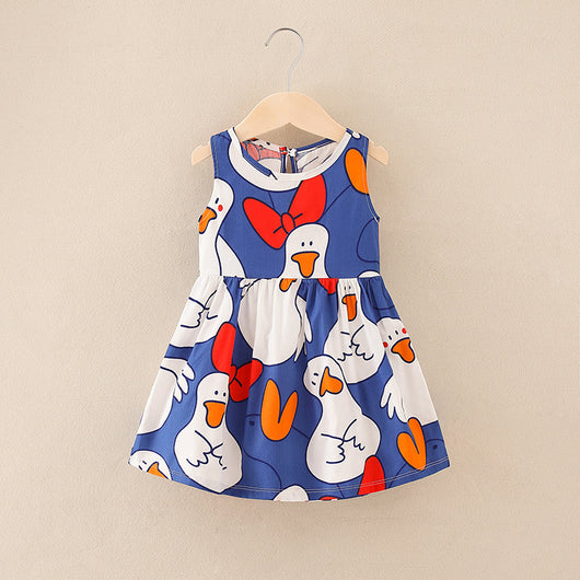 Vestido Falda Línea A para Niñas - Tallas Pequeña y Mediana - Image 8