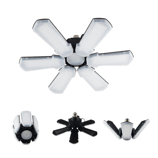 Lámpara LED Industrial Plegable de 6 Hojas para Garajes y Talleres