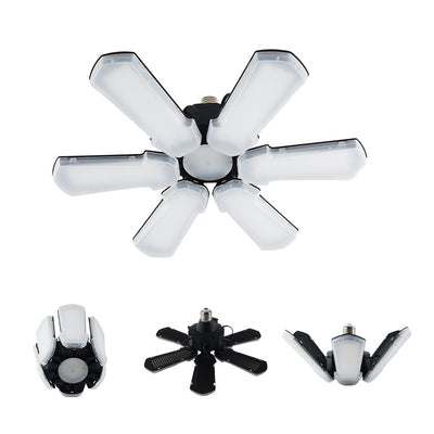 Lámpara LED Industrial Plegable de 6 Hojas para Garajes y Talleres