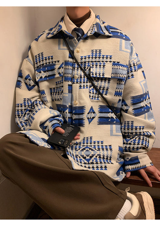 Abrigo de Lana Oversized para Hombre - Chaqueta Casual Holgada - Image 31