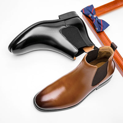 Botas Chelsea Retro Británicas de Cuero para Hombre con Forro Térmico - Image 11