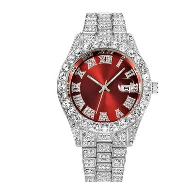 Reloj Acero Inoxidable Hip Hop Empresarial con Calendario Completo - Image 9