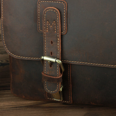Bolso Bandolera de Cuero Vacuno Estilo Retro - Image 2