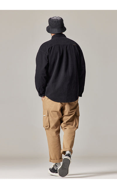 Chamarra Overol Retro Americana para Hombre en Algodón Pesado - Image 14