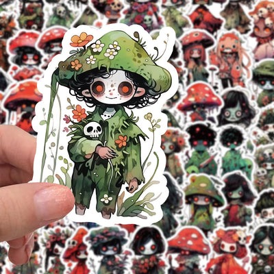 Funda para Celular Zombie Horror con Stickers Impermeables Diseño Thriller