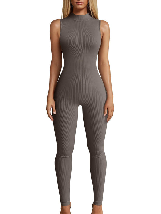 Jumpsuit Deportivo Yoga Ajustado sin Mangas Estilo Europeo - Image 5