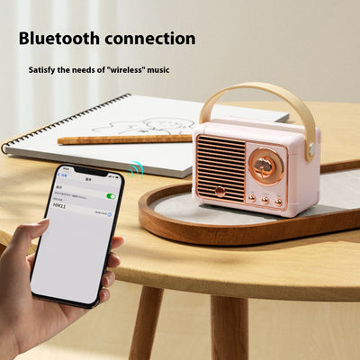 Altavoz Bluetooth Portátil Retro Mini Inalámbrico para Auto y Escritorio - Image 3