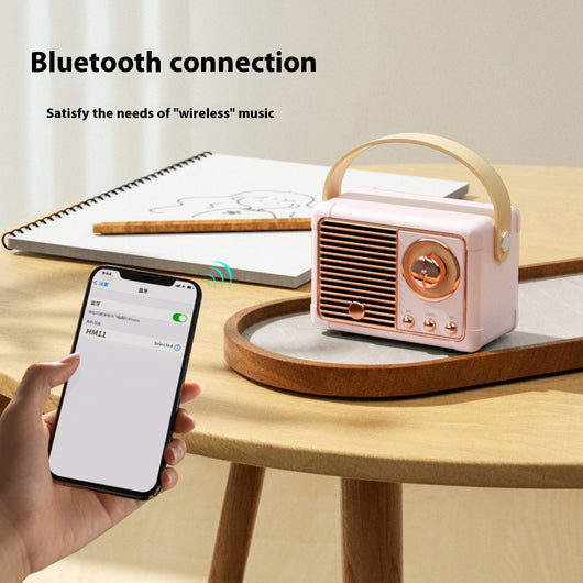 Altavoz Bluetooth Portátil Retro Mini Inalámbrico para Auto y Escritorio - Image 3
