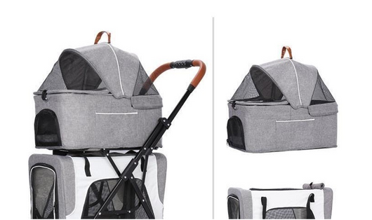 Carrito Transportador de Mascotas Doble Capa Ultraligero - Image 7