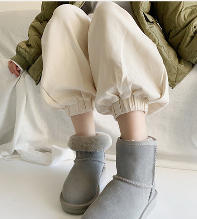 Botas de Nieve para Mujer con Plataforma de Cuero y Forro Polar - Image 2