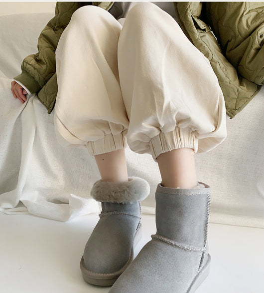 Botas de Nieve para Mujer con Plataforma de Cuero y Forro Polar - Image 2