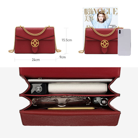 Bolso Bandolera de Moda con Cadena Dorada para Mujer - Image 11