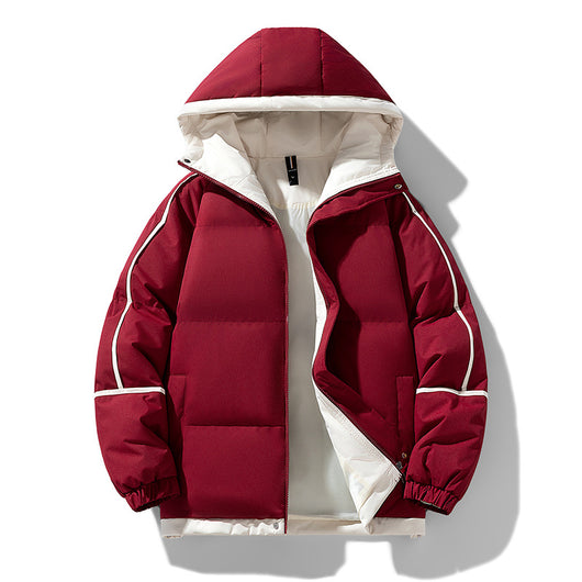 Abrigo Acolchado Holgado con Capucha - Algodón Casual para Hombre - Image 12