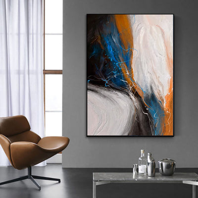 Cuadro Abstracto Moderno Óleo sobre Lienzo - Arte Decorativo sin Marco para el Hogar - Image 3