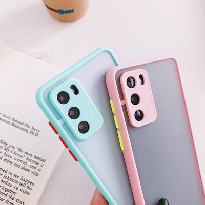 Funda Protectora Huawei con Bordes Reforzados y Diseño Bicolor - Image 6