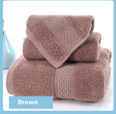 Juego de 3 Piezas Toallas de Algodón Pima con Pañuelo Jacquard Absorbente - Image 31