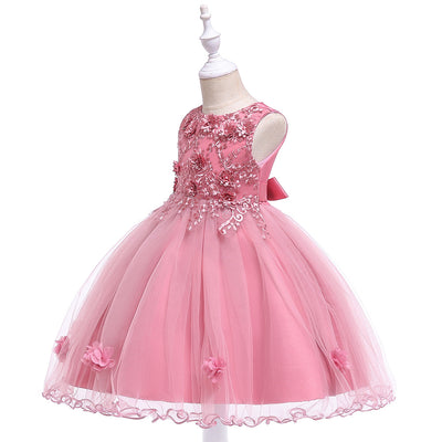 Vestido de Fiesta Infantil con Falda Tutú de Flores - Hecho a Mano - Image 15