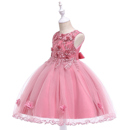 Vestido de Fiesta Infantil con Falda Tutú de Flores - Hecho a Mano - Image 15