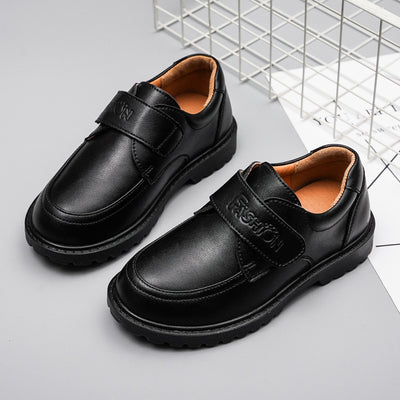 Zapatos Escolares Niño Cuero Negro Estilo Británico Premium - Image 11