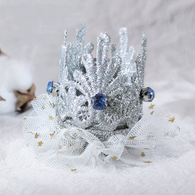 Pasador Corona Princesa con Encaje 3D para Niñas - Image 3