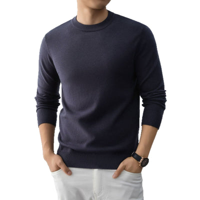 Suéter Minimalista de Cuello Redondo para Hombre - Image 4