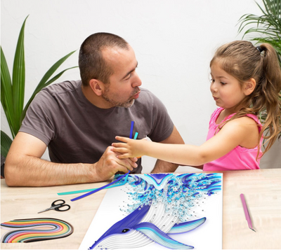 Cuadro de Ballena Tejida a Mano - Arte Decorativo Artesanal 20 Pulgadas - Image 6