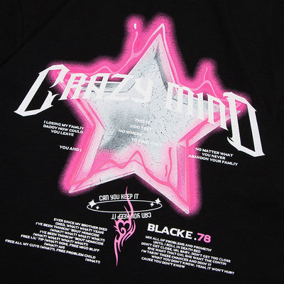Playera Estampada con Estrella de Cinco Puntas para Hombre - Image 4