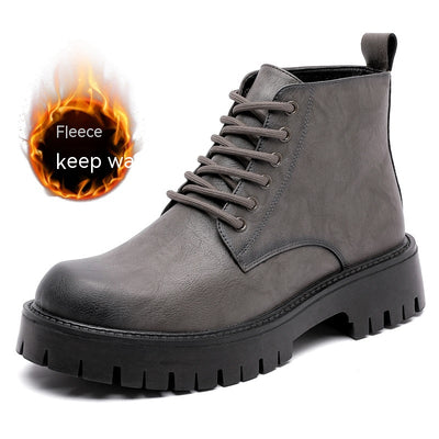 Botas Británicas de Cuero Cálidas con Suela Reforzada - Estilo Clásico - Image 5